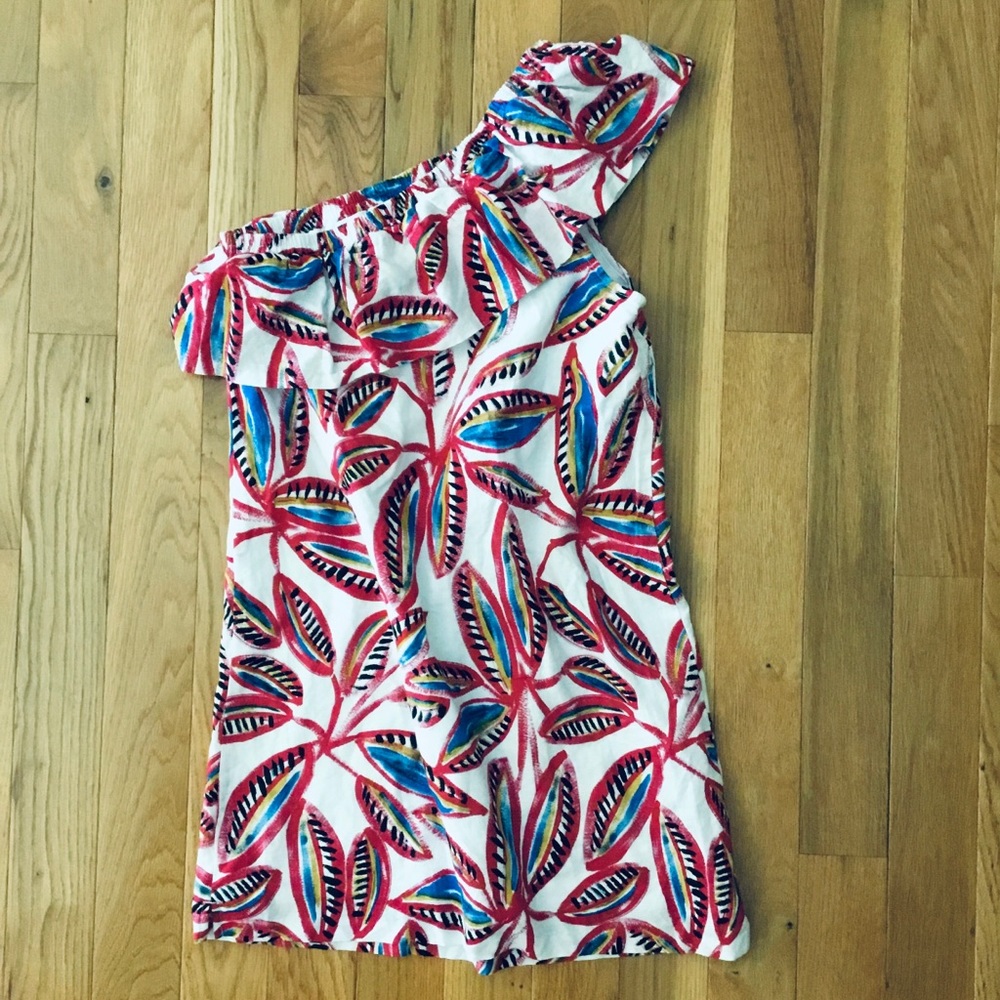 J CREW One Shoulder Dress, Adorable Print 10